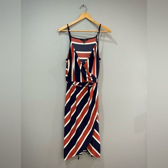 Navy/Rust 41 Hawthorn Wrap Dress Size L EUC - Picture 3 of 8